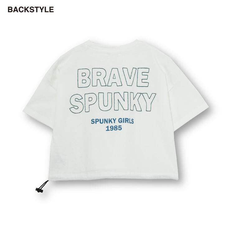 クロップド丈Tシャツ