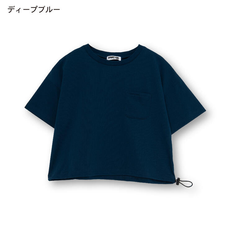 クロップド丈Tシャツ