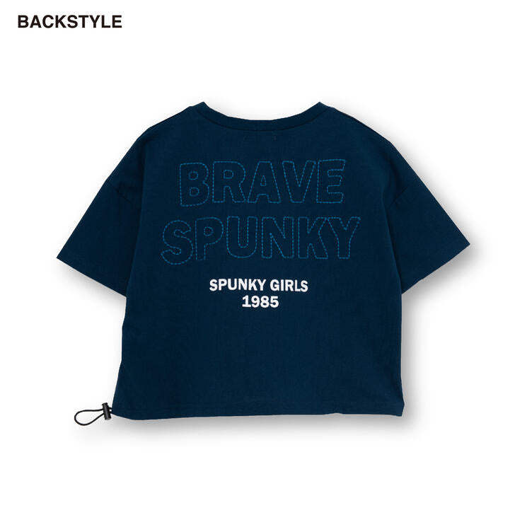 クロップド丈Tシャツ