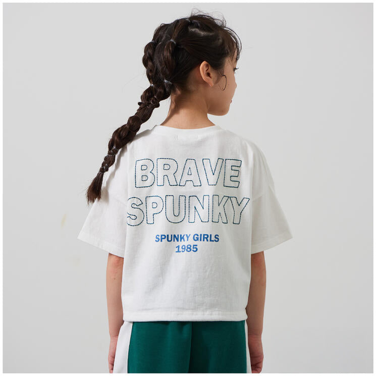 クロップド丈Tシャツ
