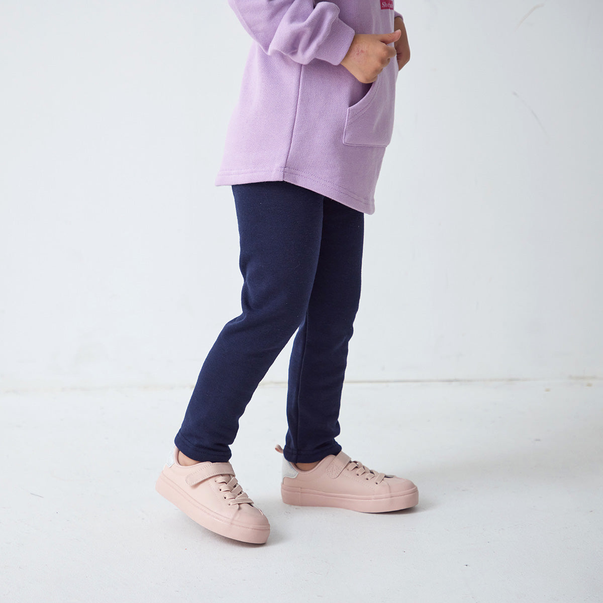 裏ベロア ストレッチ レギンスパンツ
