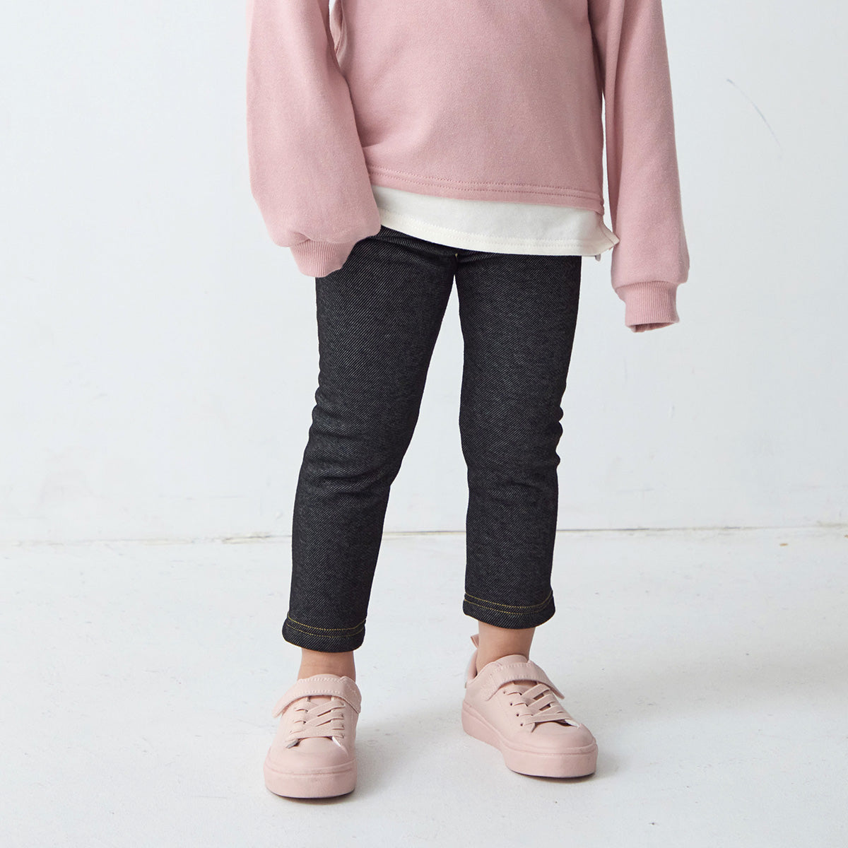 裏ベロア ストレッチ レギンスパンツ