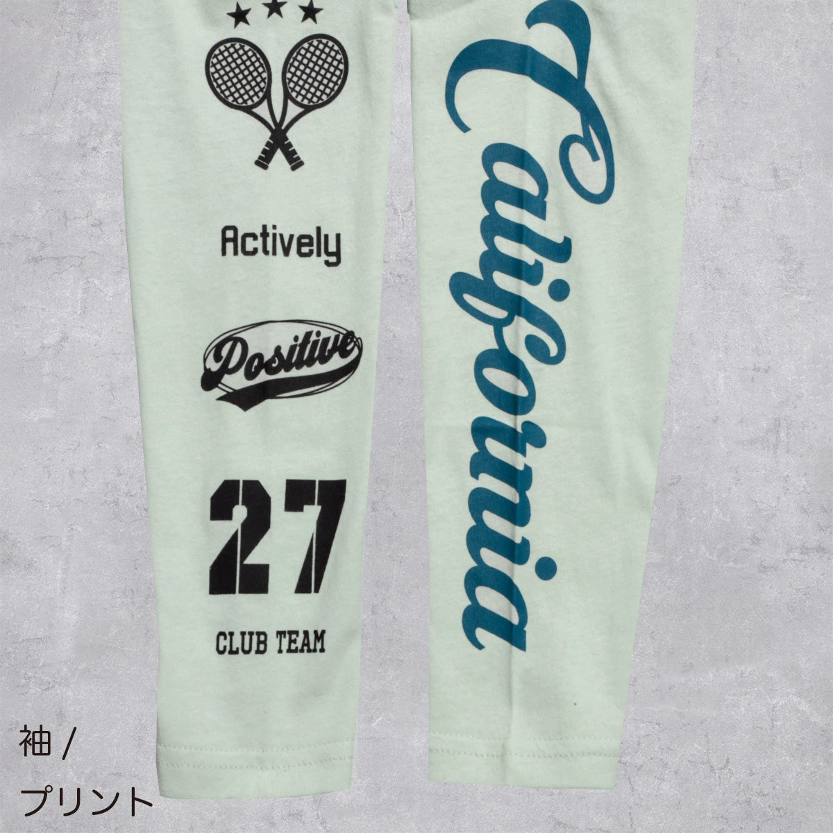 袖ロゴ 長袖Tシャツ