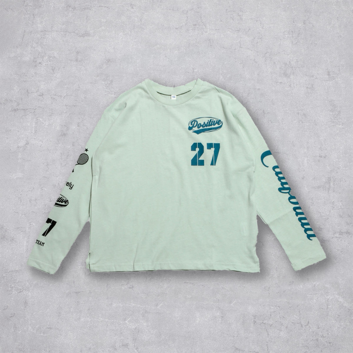 袖ロゴ 長袖Tシャツ