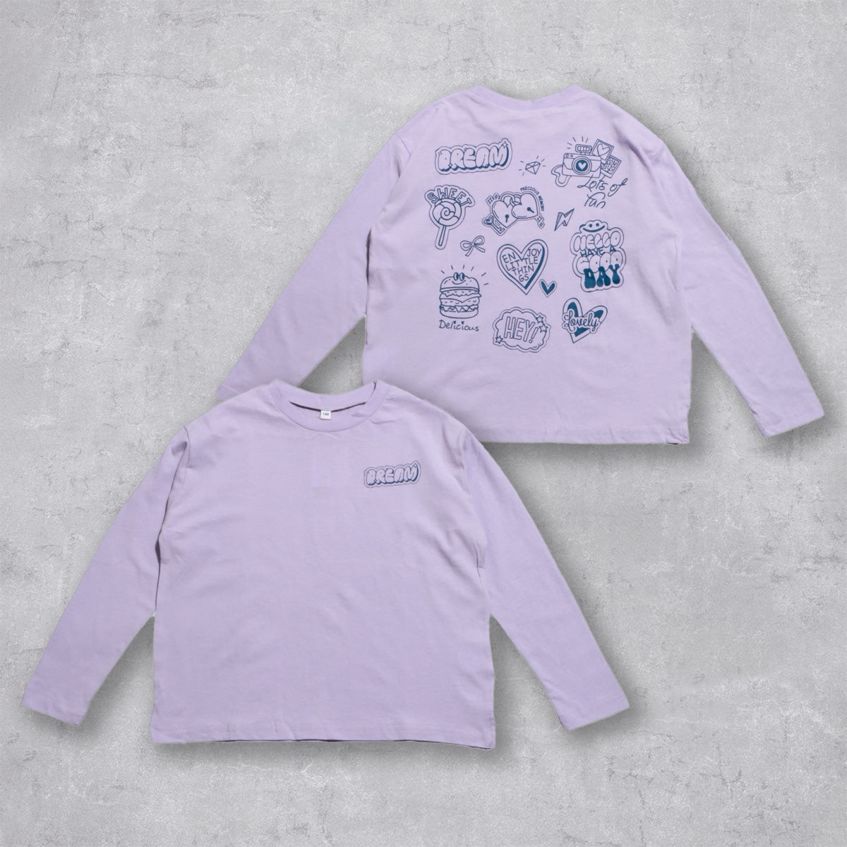 BACKロゴ 長袖Tシャツ