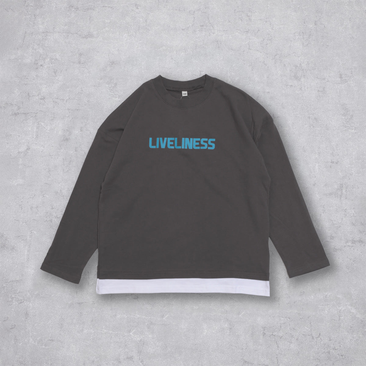 裾フェイクレイヤード Tシャツ