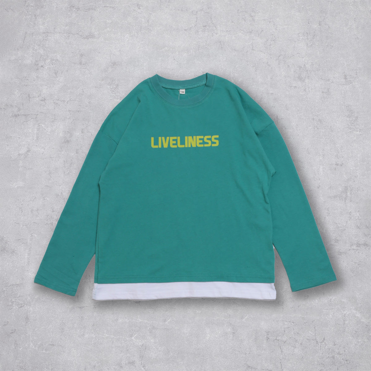 裾フェイクレイヤード Tシャツ