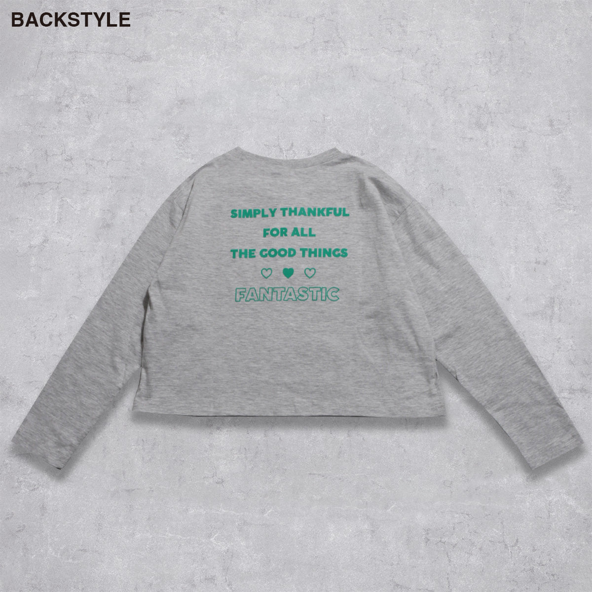 ショート丈 長袖Tシャツ