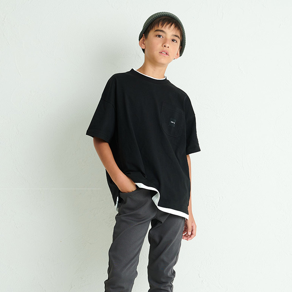 フェイクレイヤード BIGシルエットＴシャツ