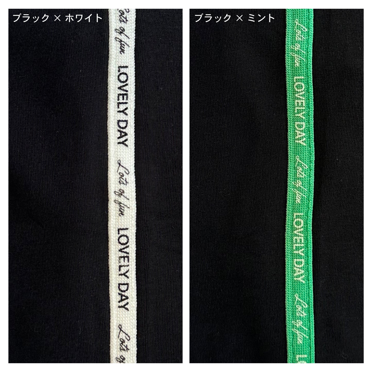 サイドライン6分丈レギンス