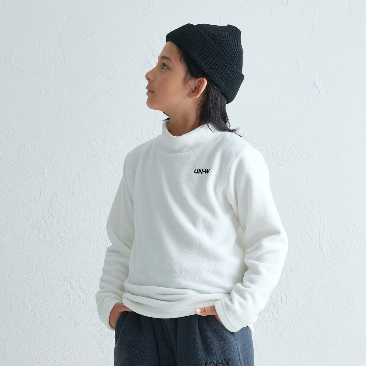 フリース ハイネックTシャツ