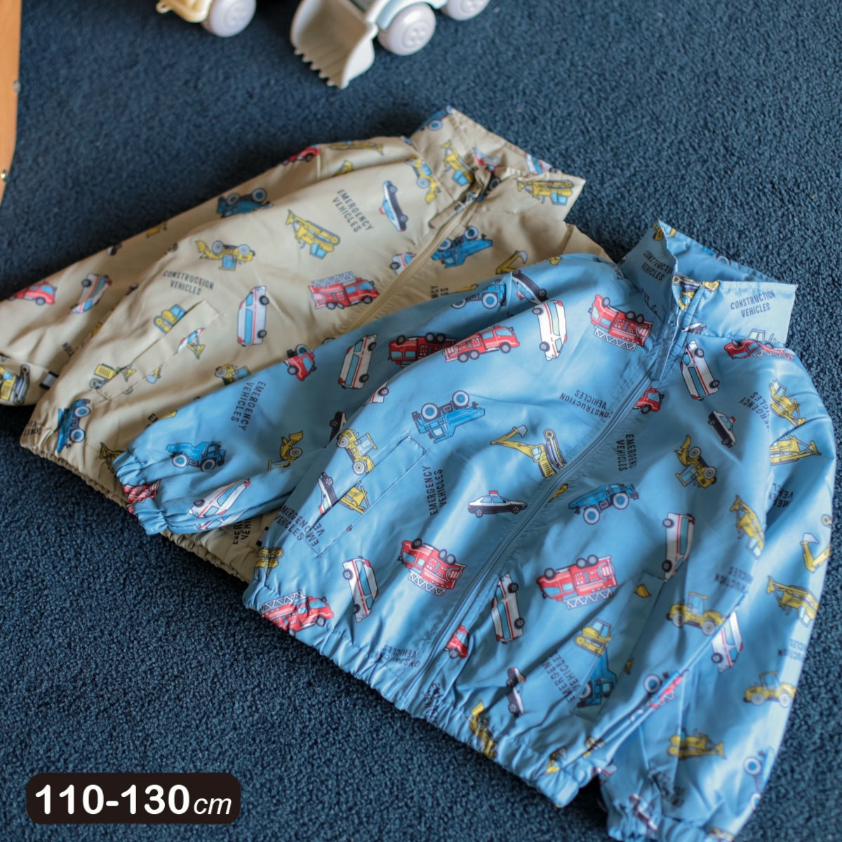 インフード 乗り物総柄 ジャケット