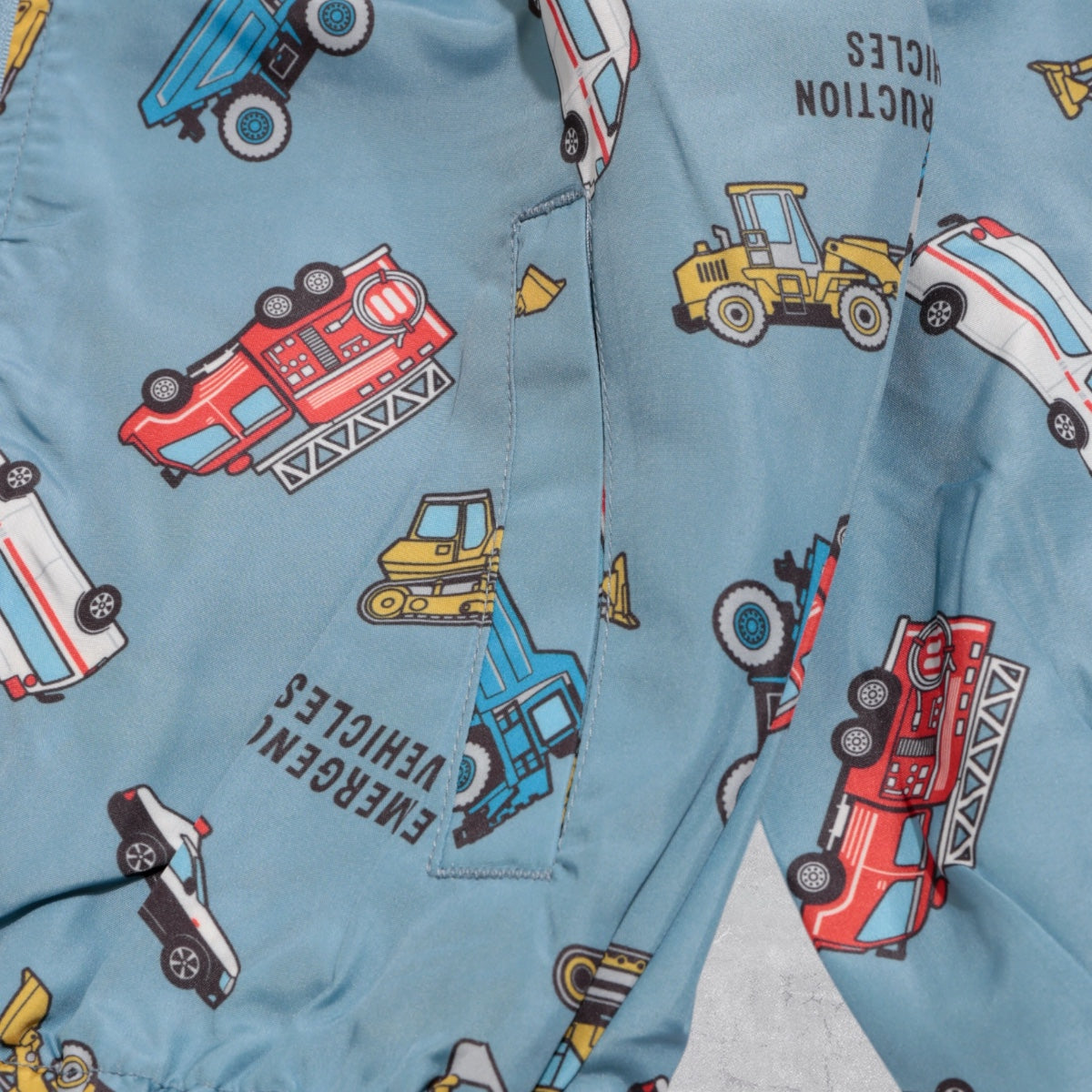 インフード 乗り物総柄 ジャケット