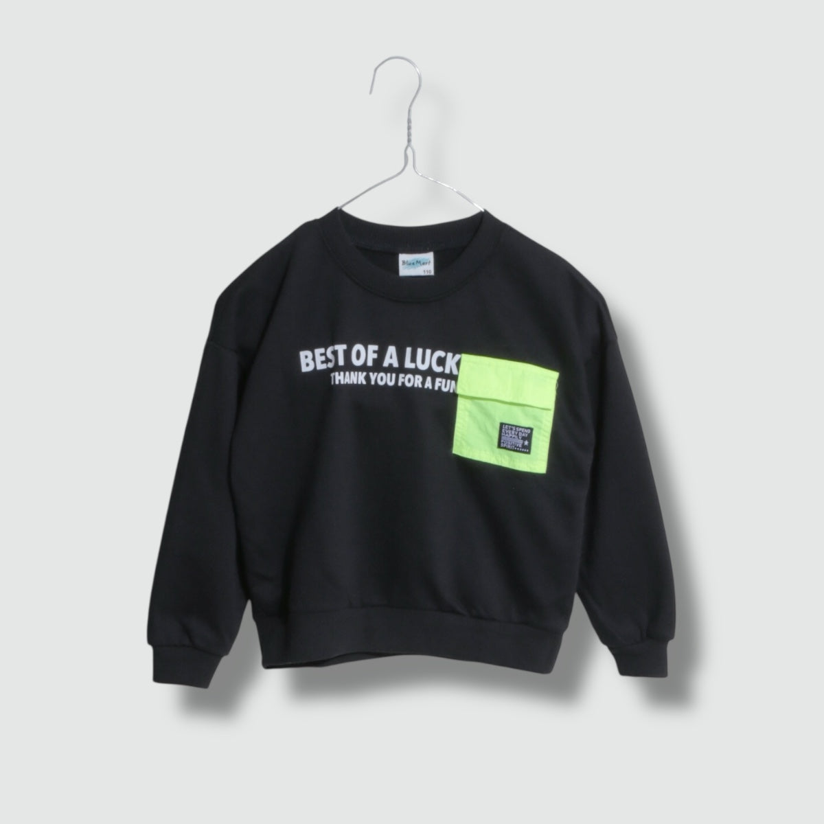 胸ポケット 裏毛トレーナー