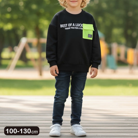 胸ポケット 裏毛トレーナー