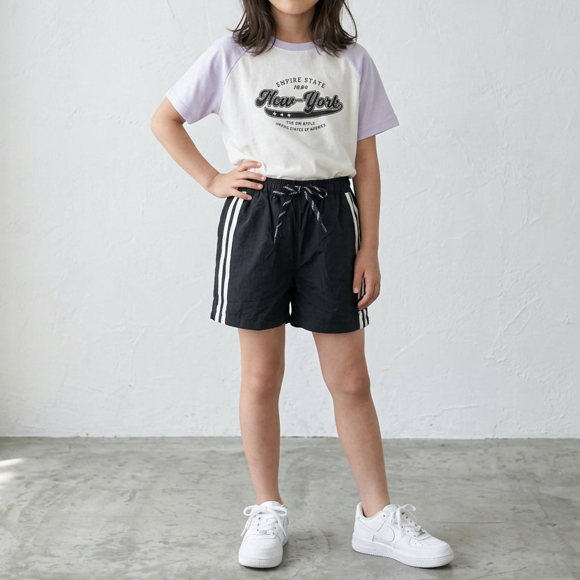 半袖ラグラン プリントTシャツ