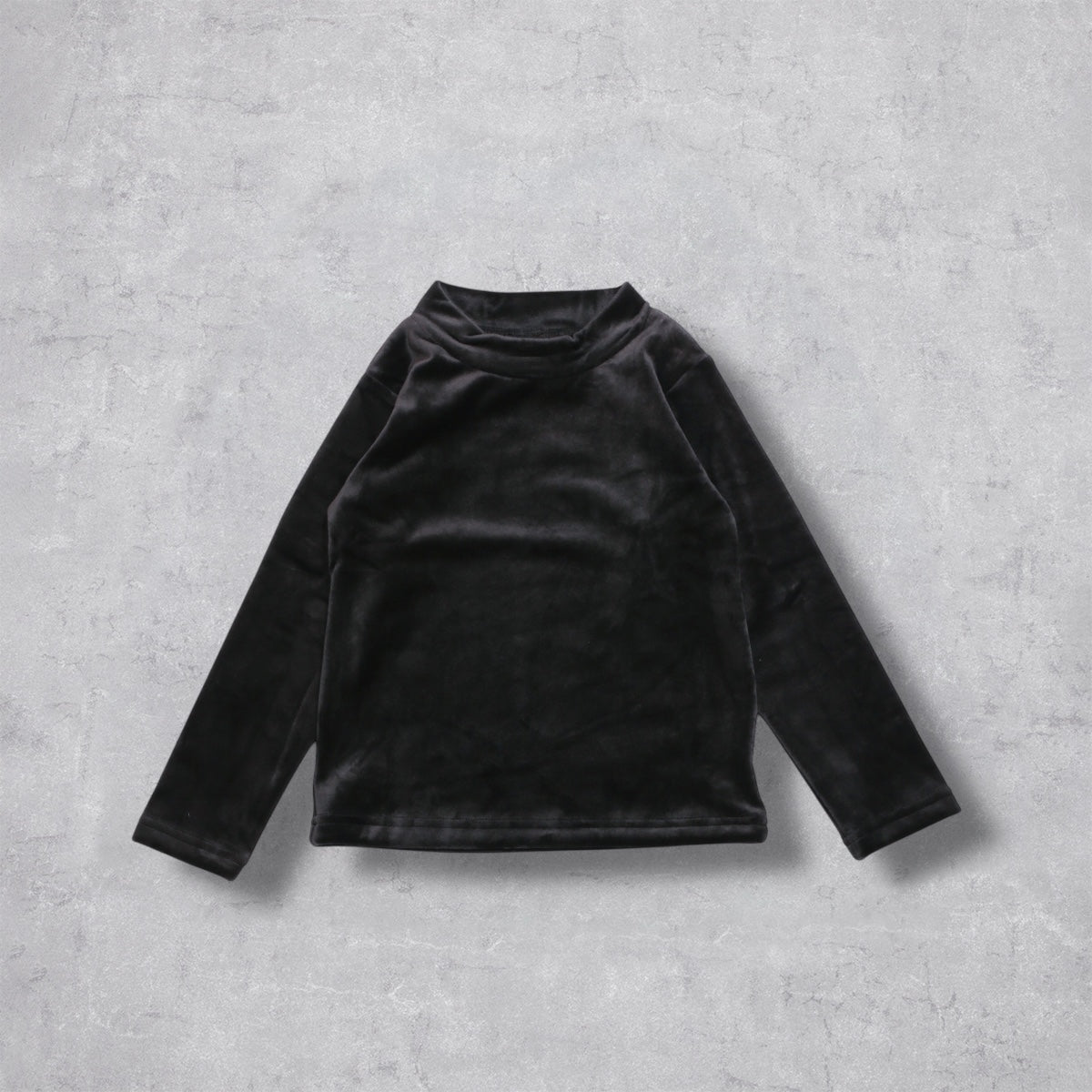 ストレッチベロア ハイネック長袖Ｔシャツ