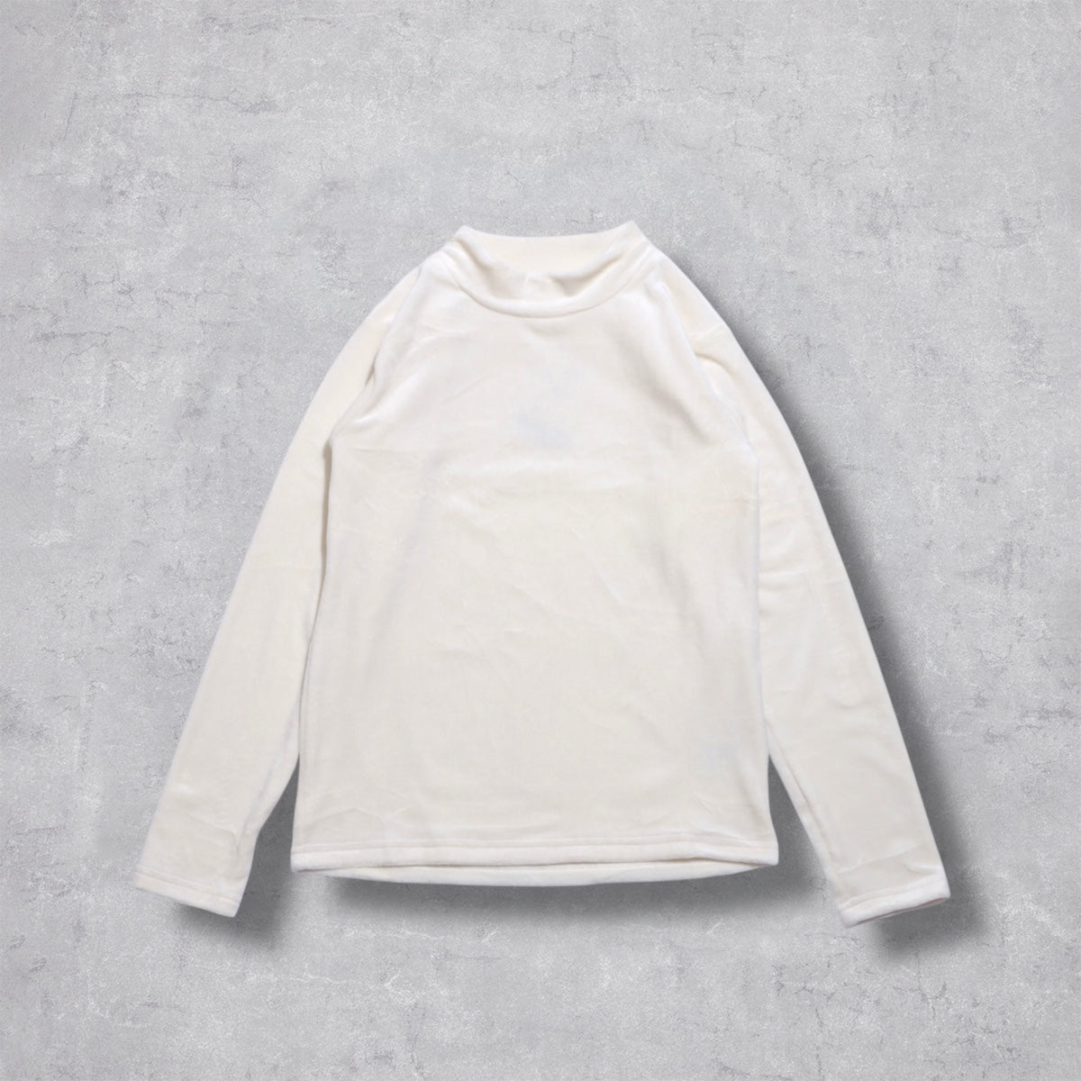 ストレッチベロア ハイネック長袖Ｔシャツ