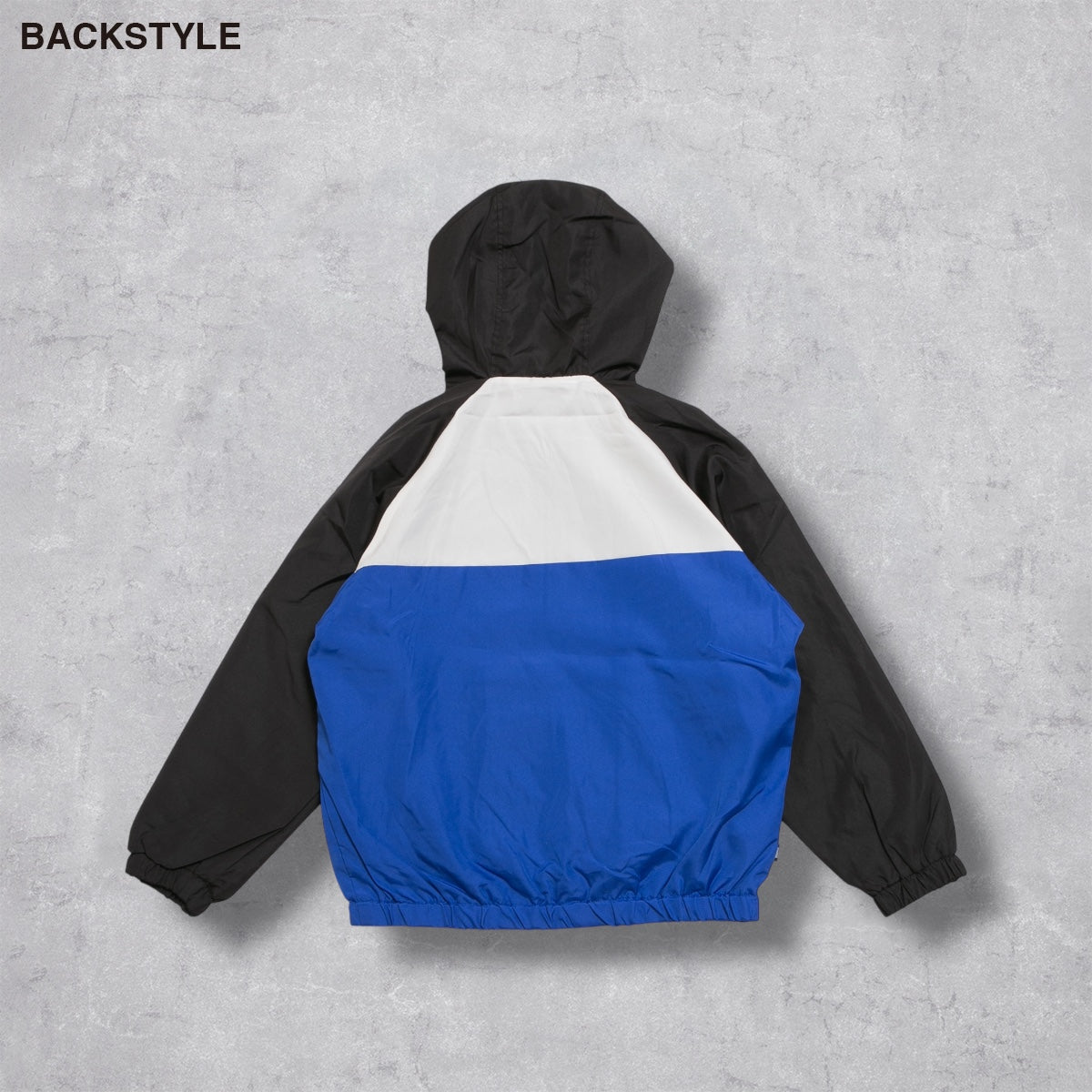 フード付き 配色切替ジャケット