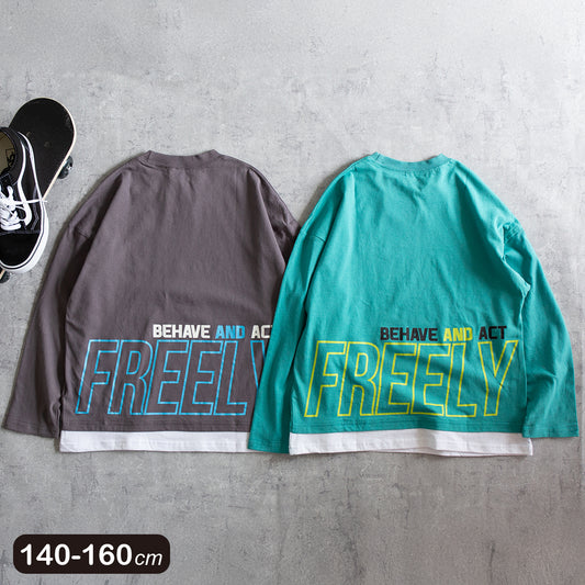 裾フェイクレイヤード Ｔシャツ