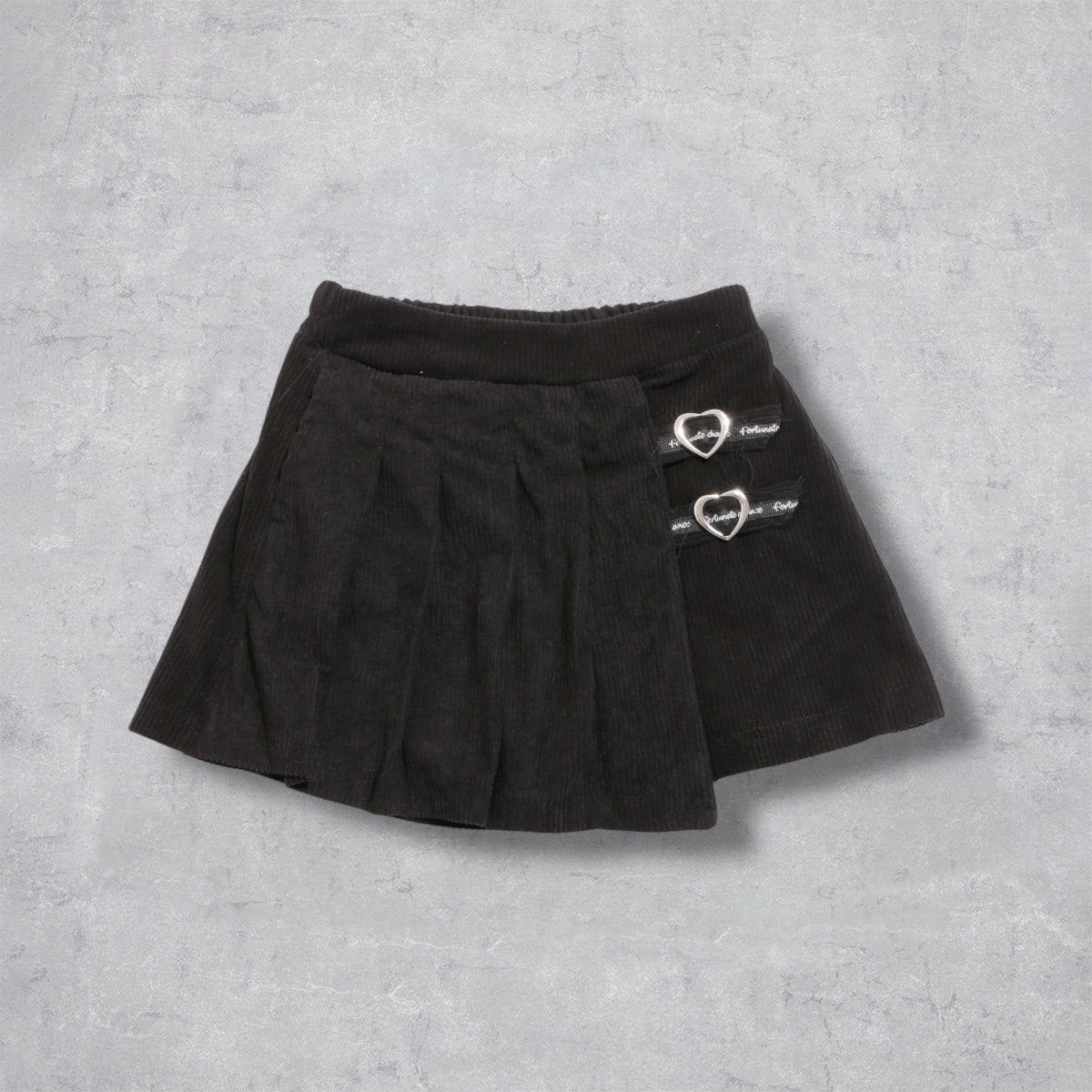 コーデュロイ プリーツラップキュロット