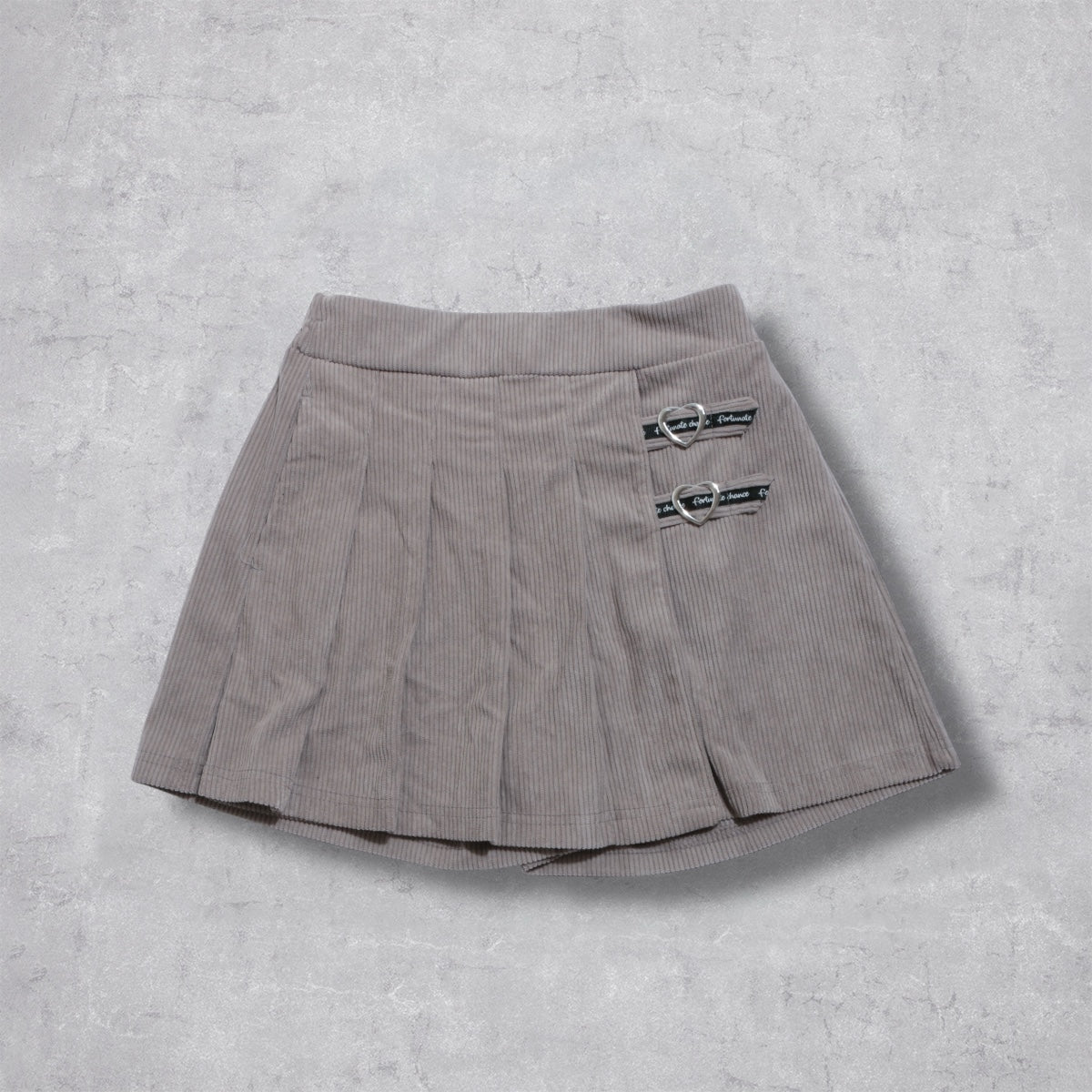 コーデュロイ プリーツラップ キュロット