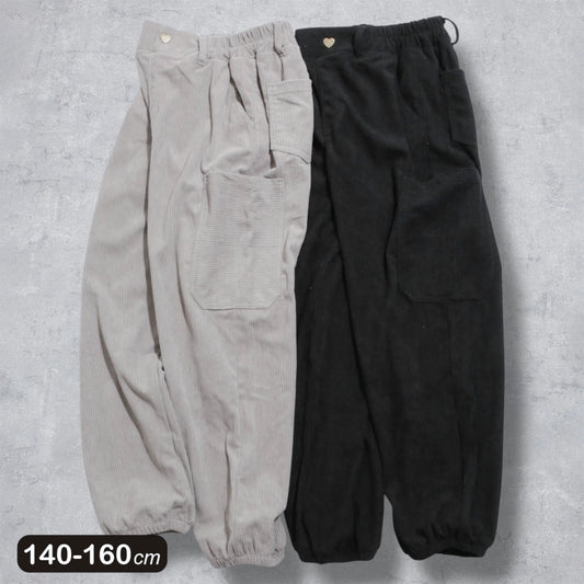 コーデュロイ ワイドジョガーパンツ