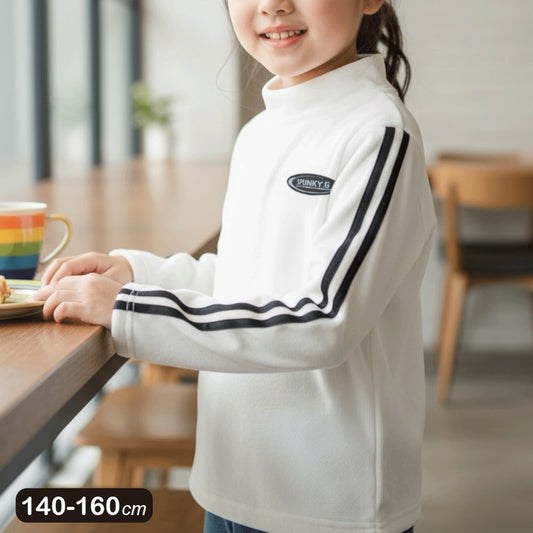 ストレッチベロア ハイネックＴシャツ