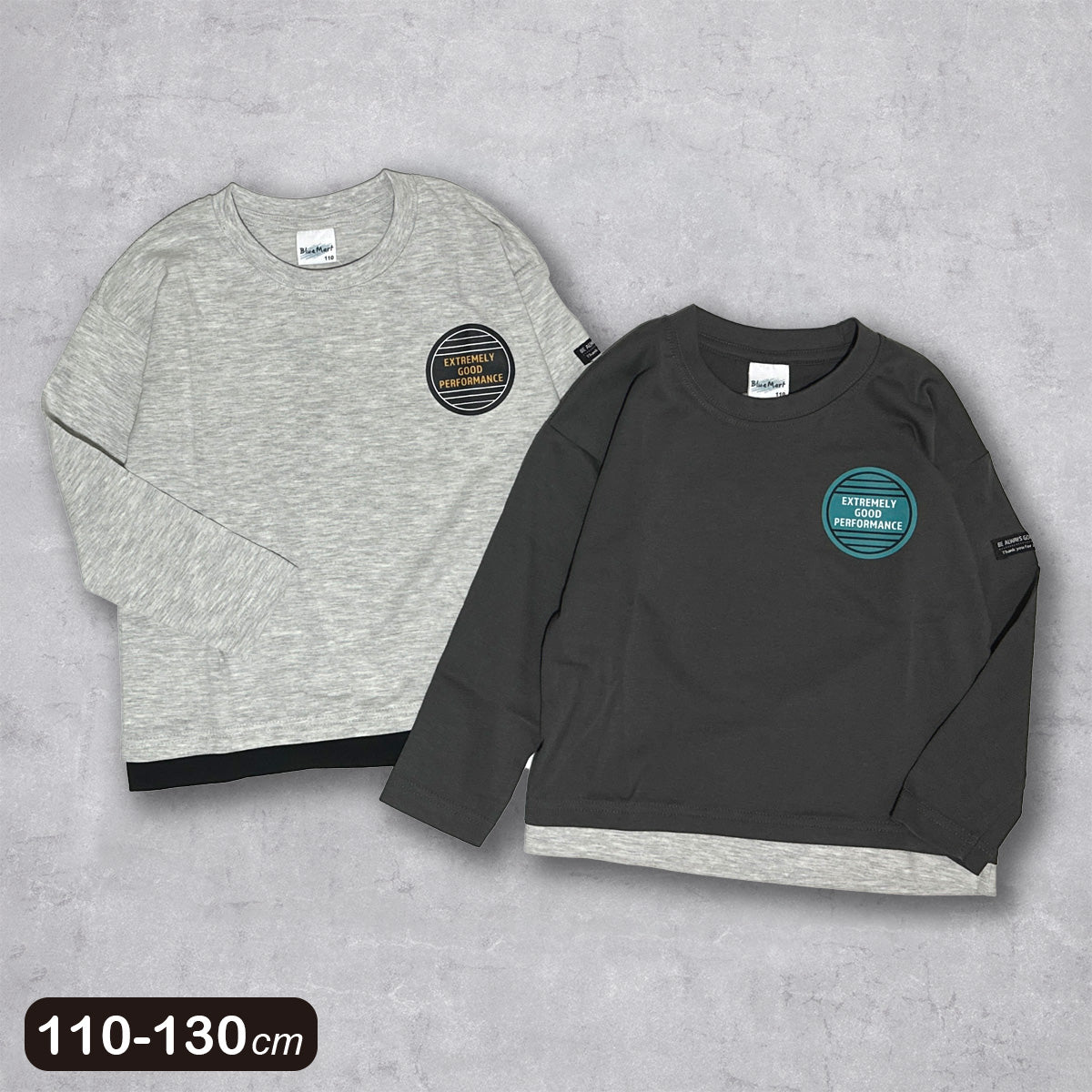 裾フェイクレイヤード 長袖Ｔシャツ