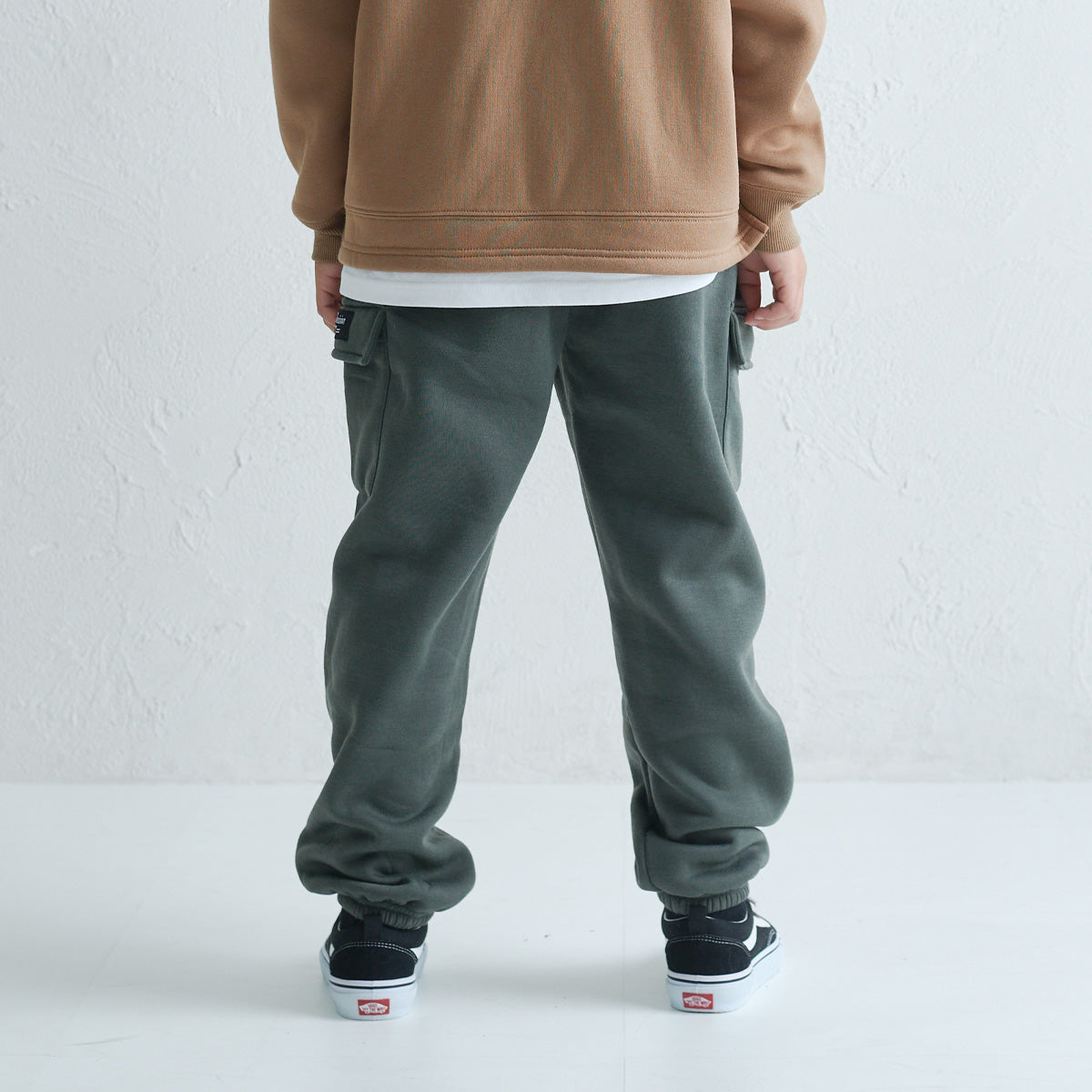 カーゴポケット 裏起毛ロングパンツ