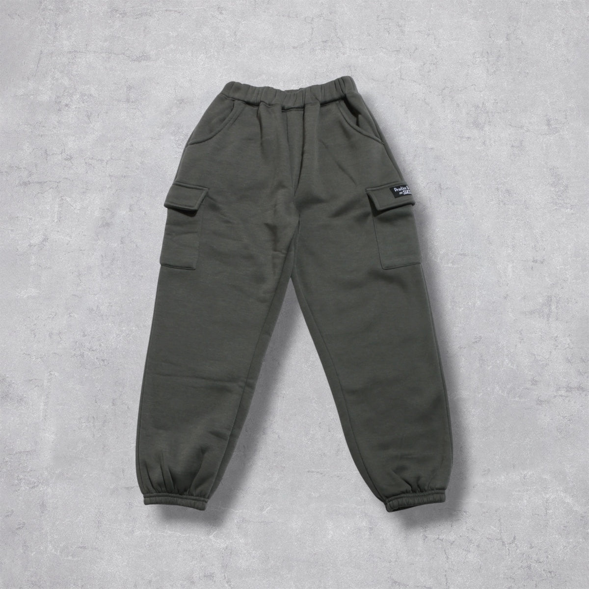 カーゴポケット 裏起毛ロングパンツ