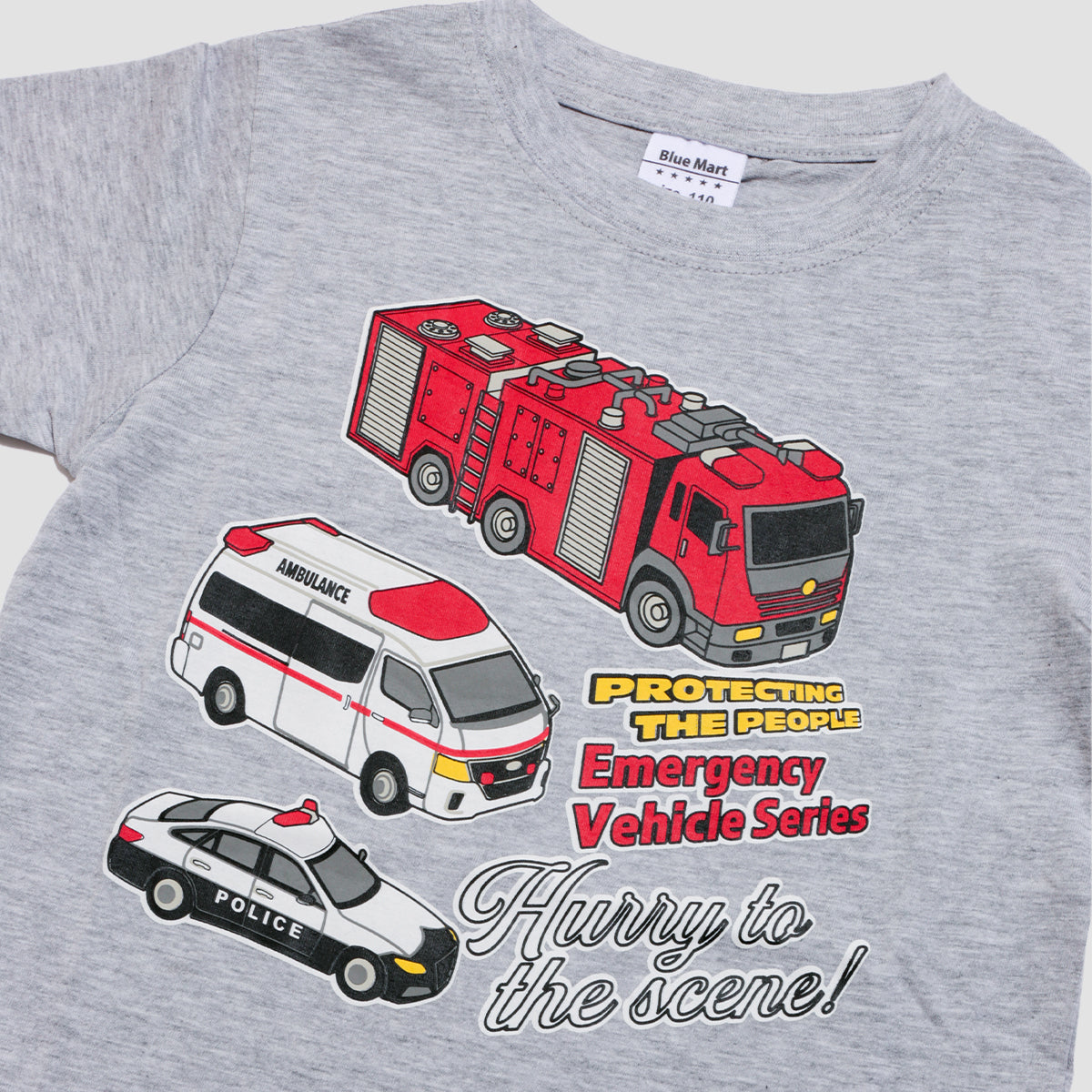 働く車プリント 半袖Ｔシャツ