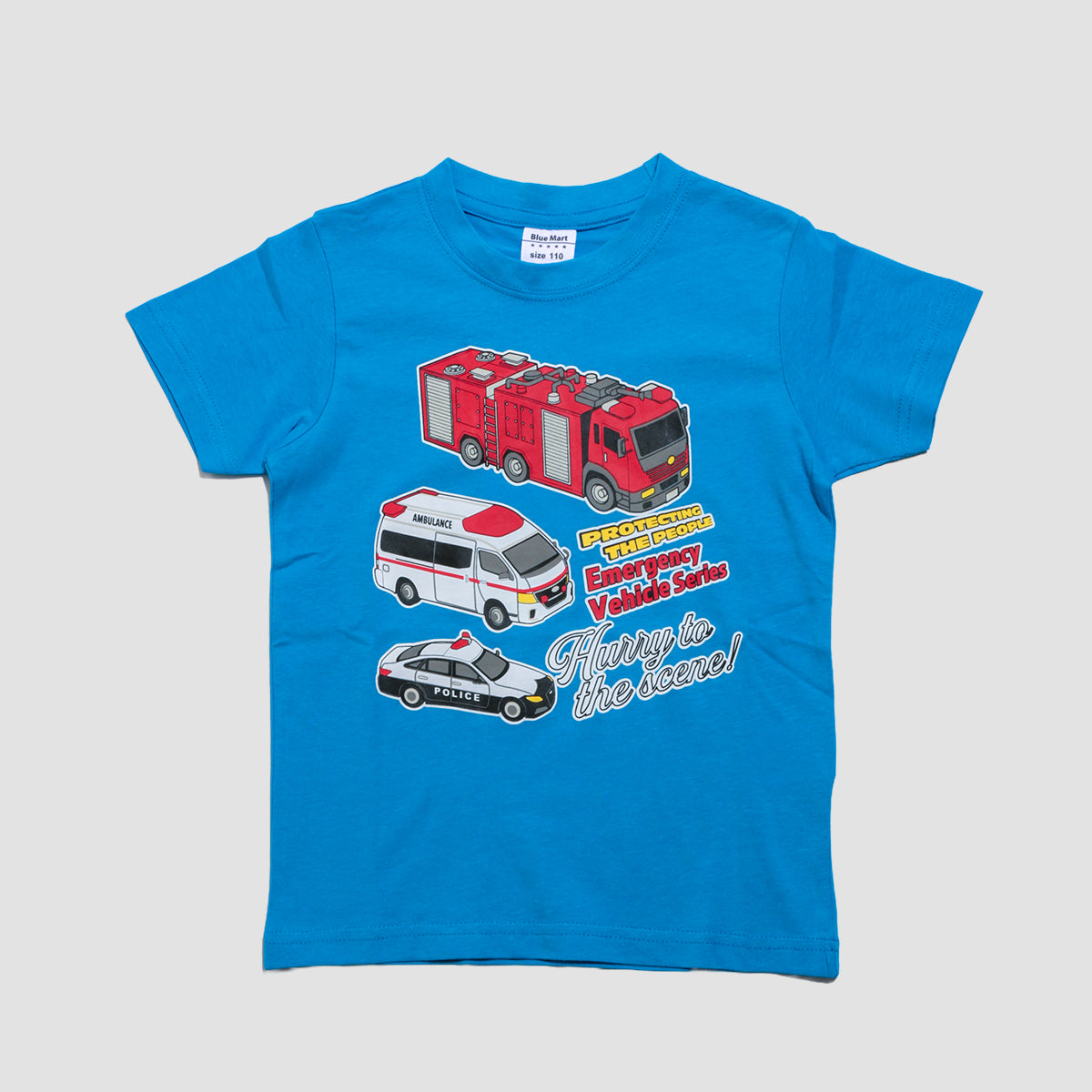 働く車プリント 半袖Ｔシャツ