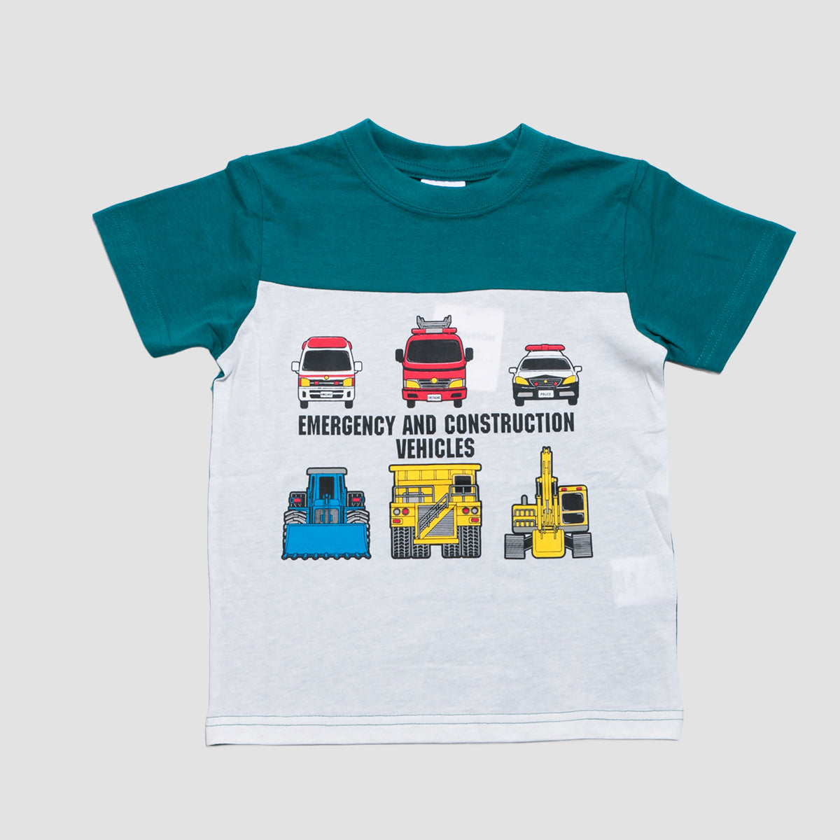 働く車プリント 半袖Ｔシャツ