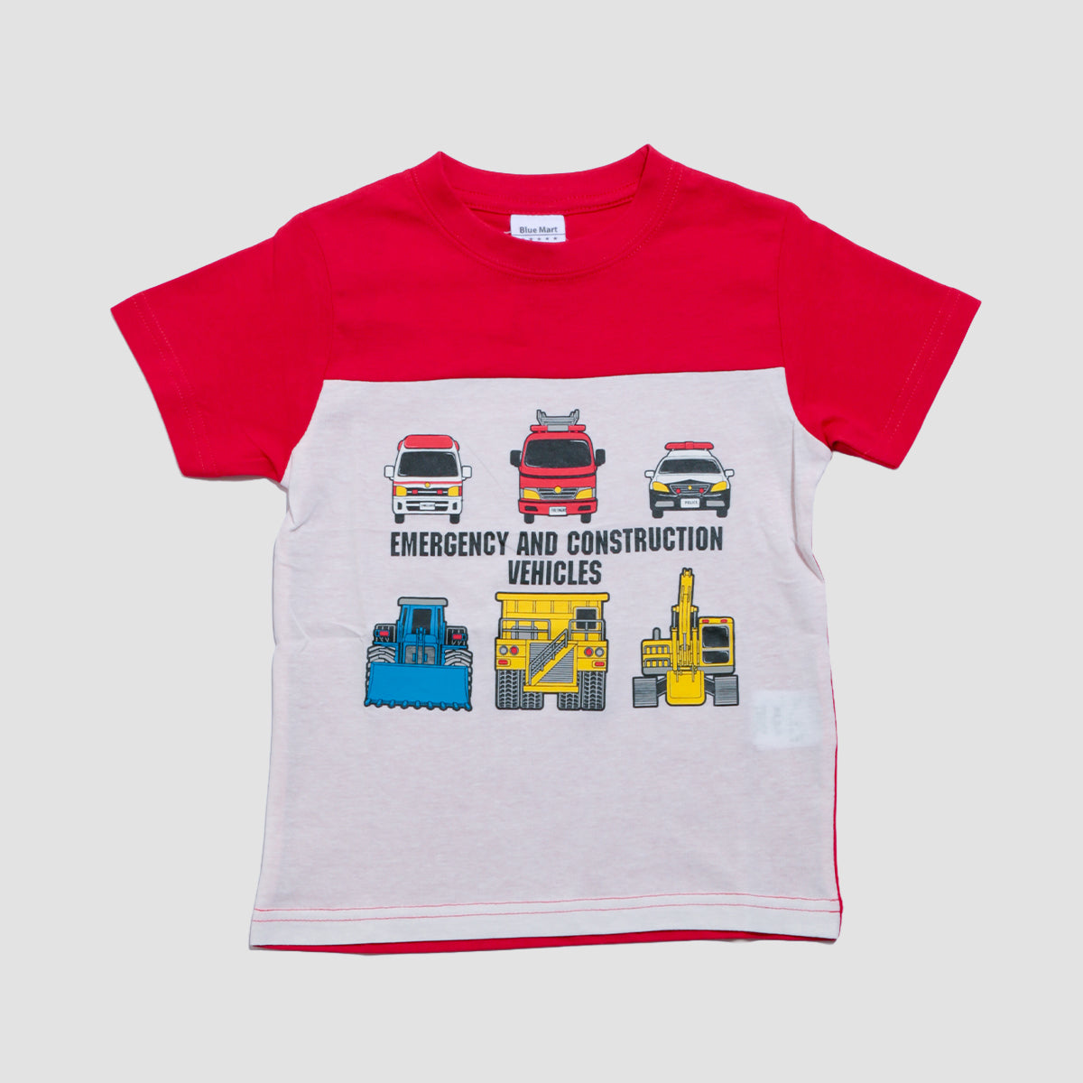 働く車プリント 半袖Ｔシャツ