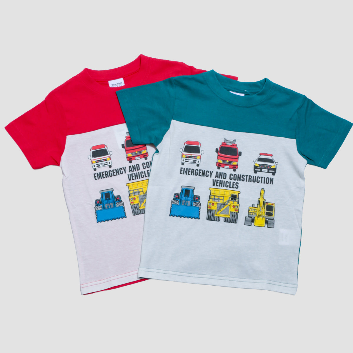 働く車プリント 半袖Ｔシャツ