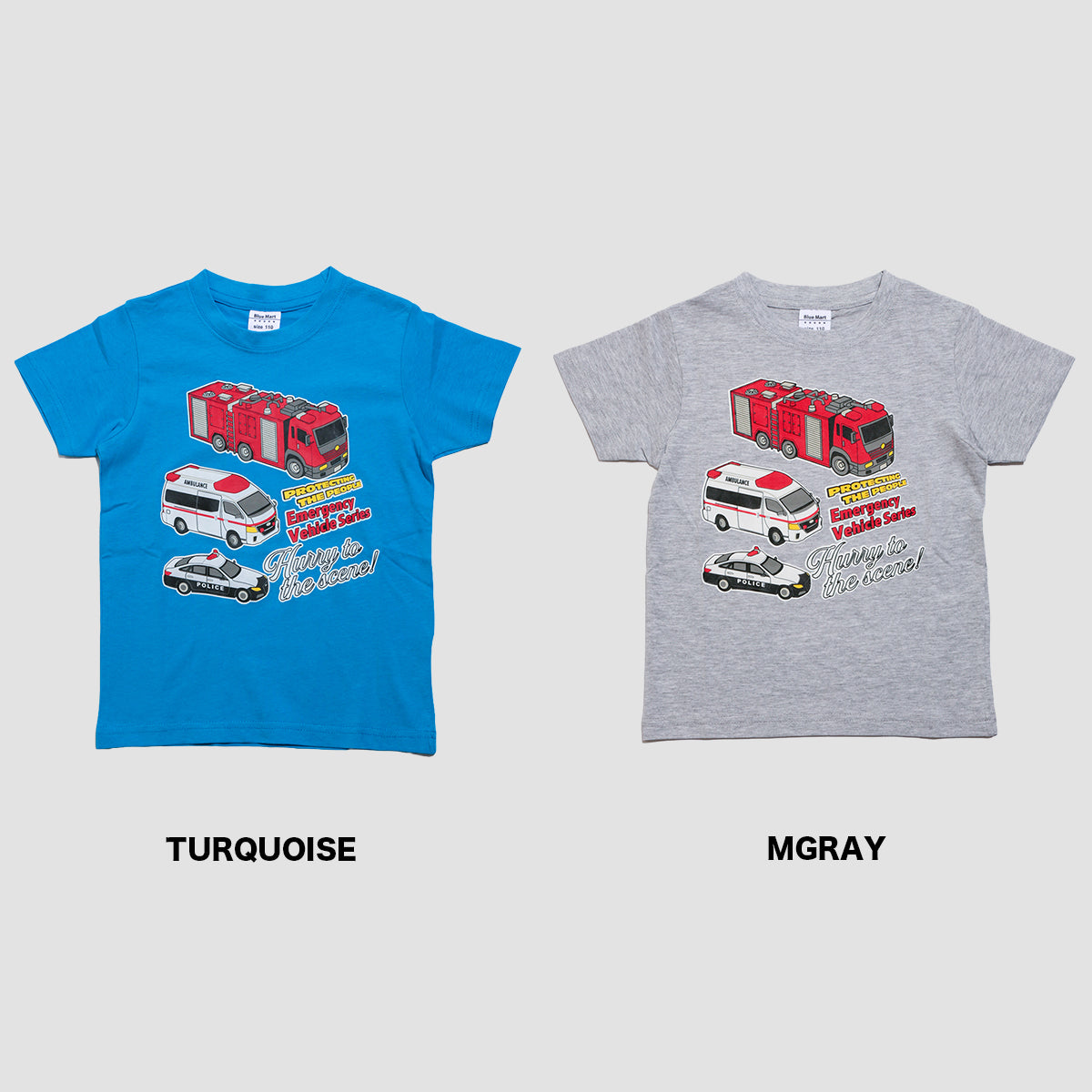働く車プリント 半袖Ｔシャツ