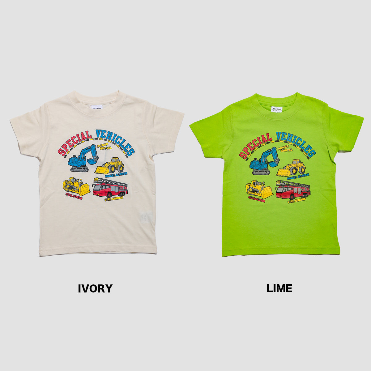 働く車プリント 半袖Ｔシャツ