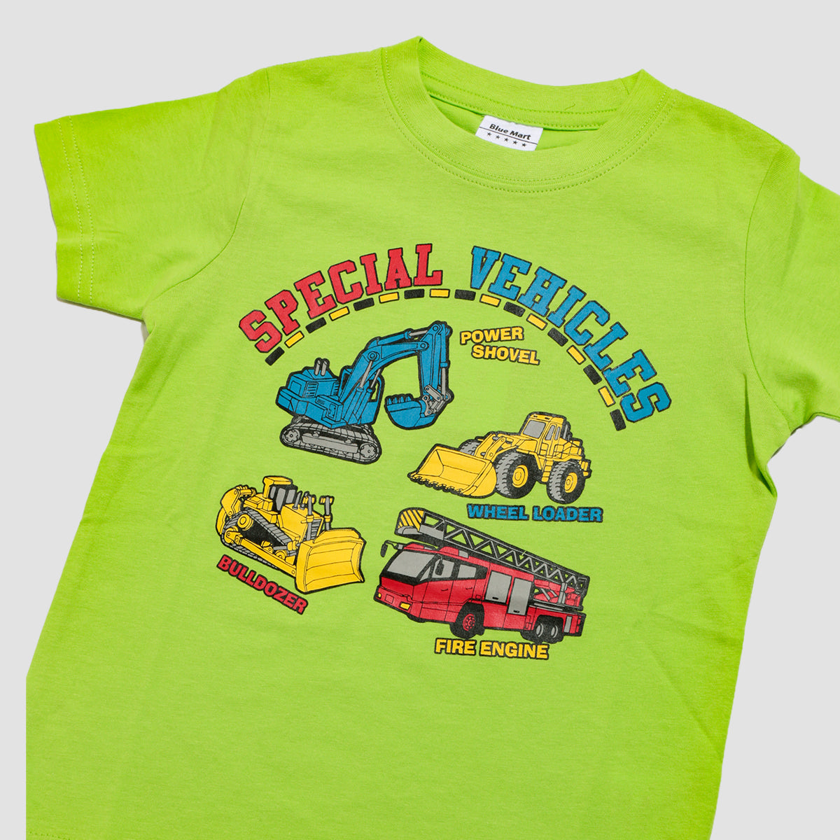 働く車プリント 半袖Ｔシャツ