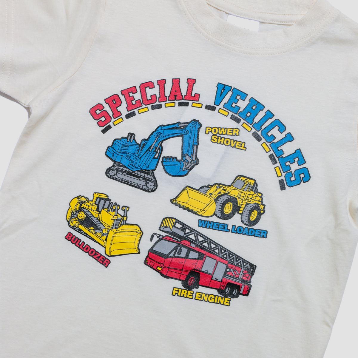 働く車プリント 半袖Ｔシャツ