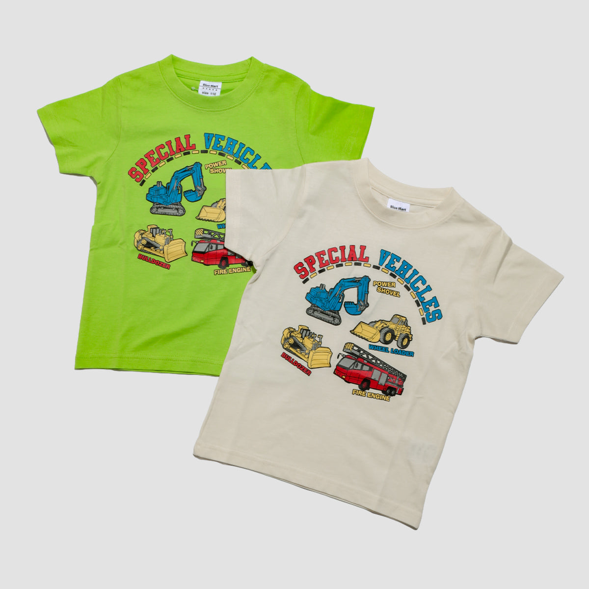 働く車プリント 半袖Ｔシャツ