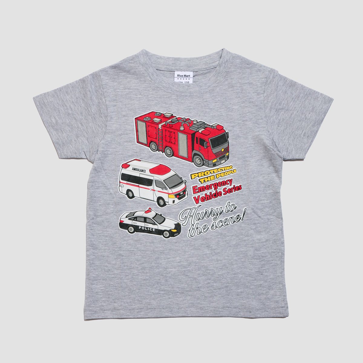 働く車プリント 半袖Ｔシャツ