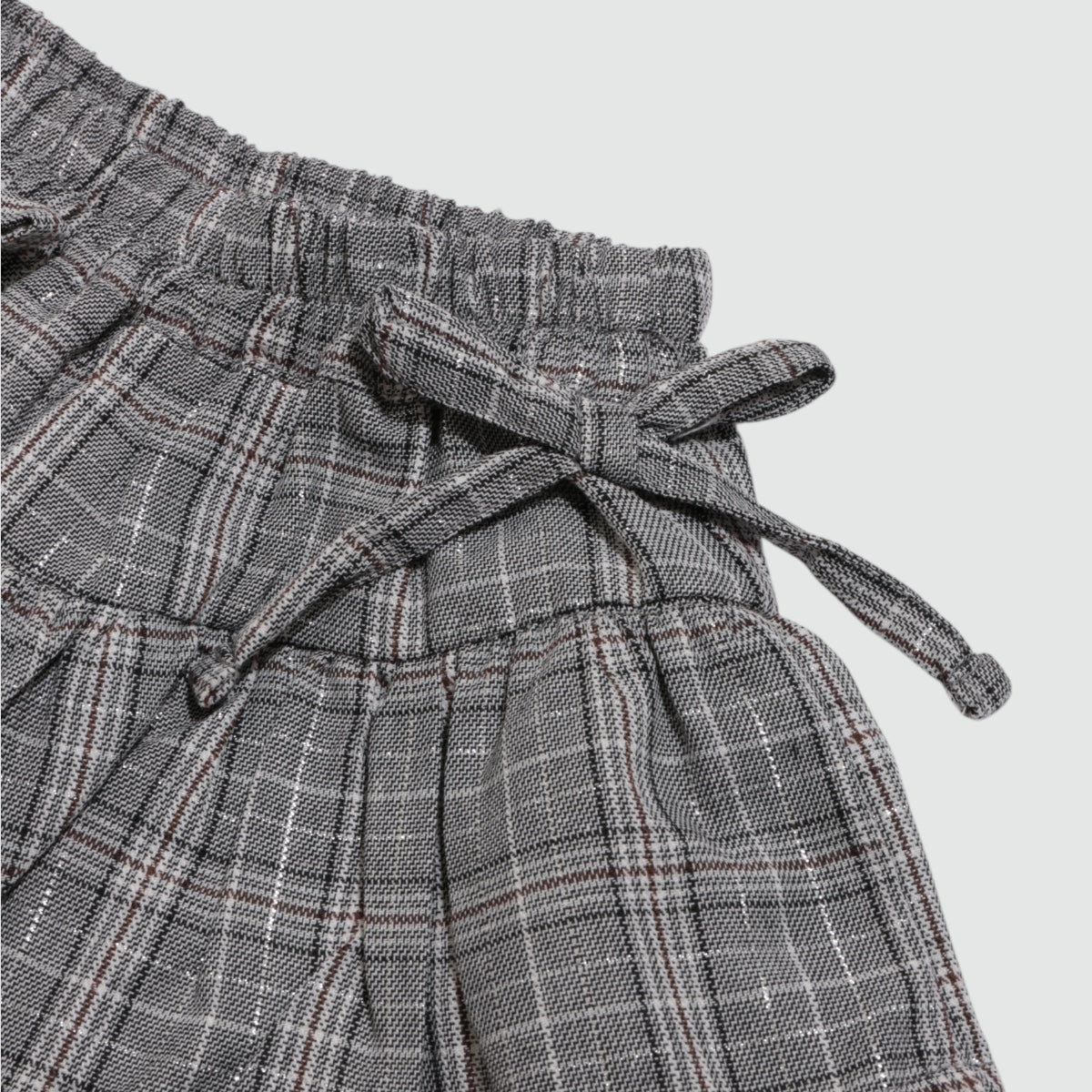 ラメ入チェック柄 ティアード スカッツ