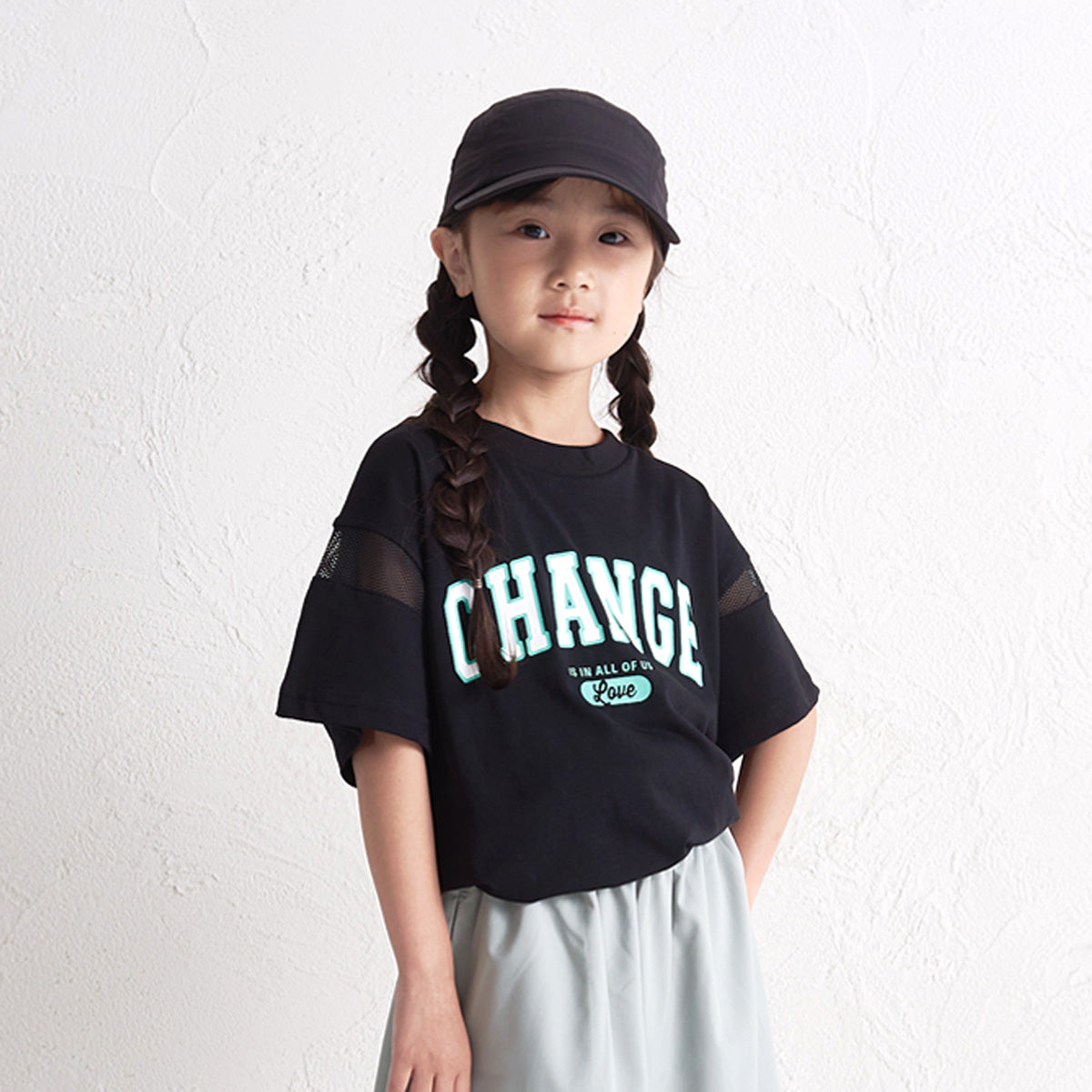 メッシュ切替Tシャツ