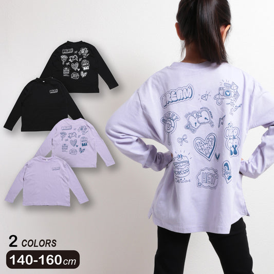 BACKロゴ 長袖Ｔシャツ