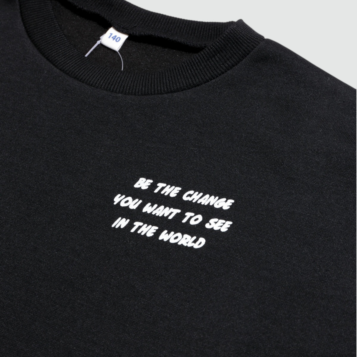 バックハート プリント裏起毛トレーナー