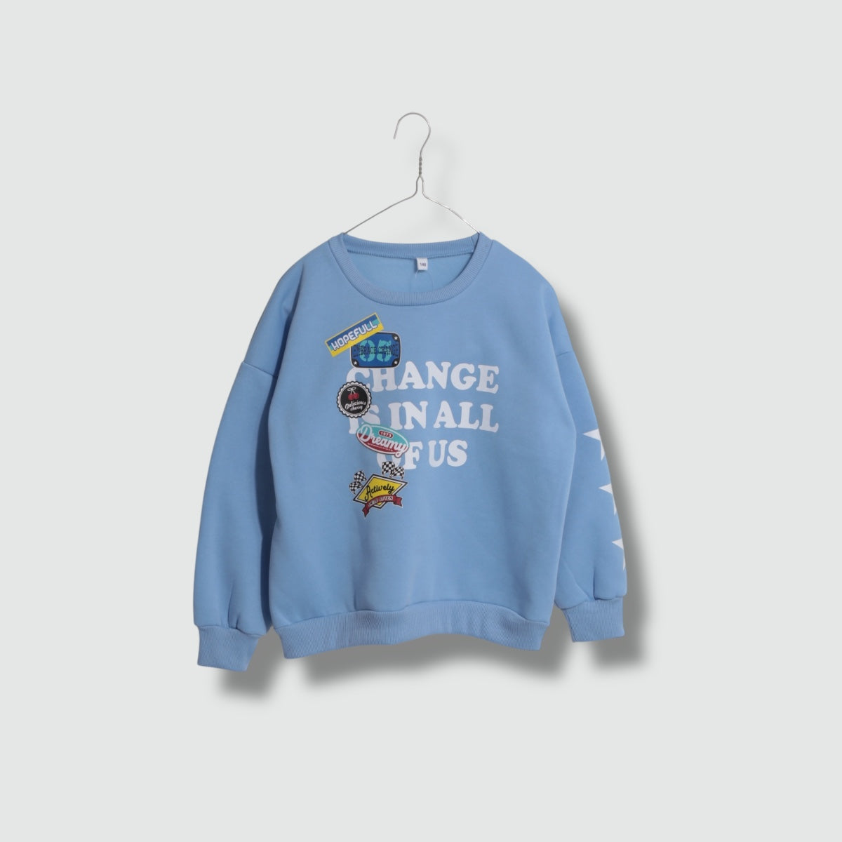 プリント 裏起毛トレーナー