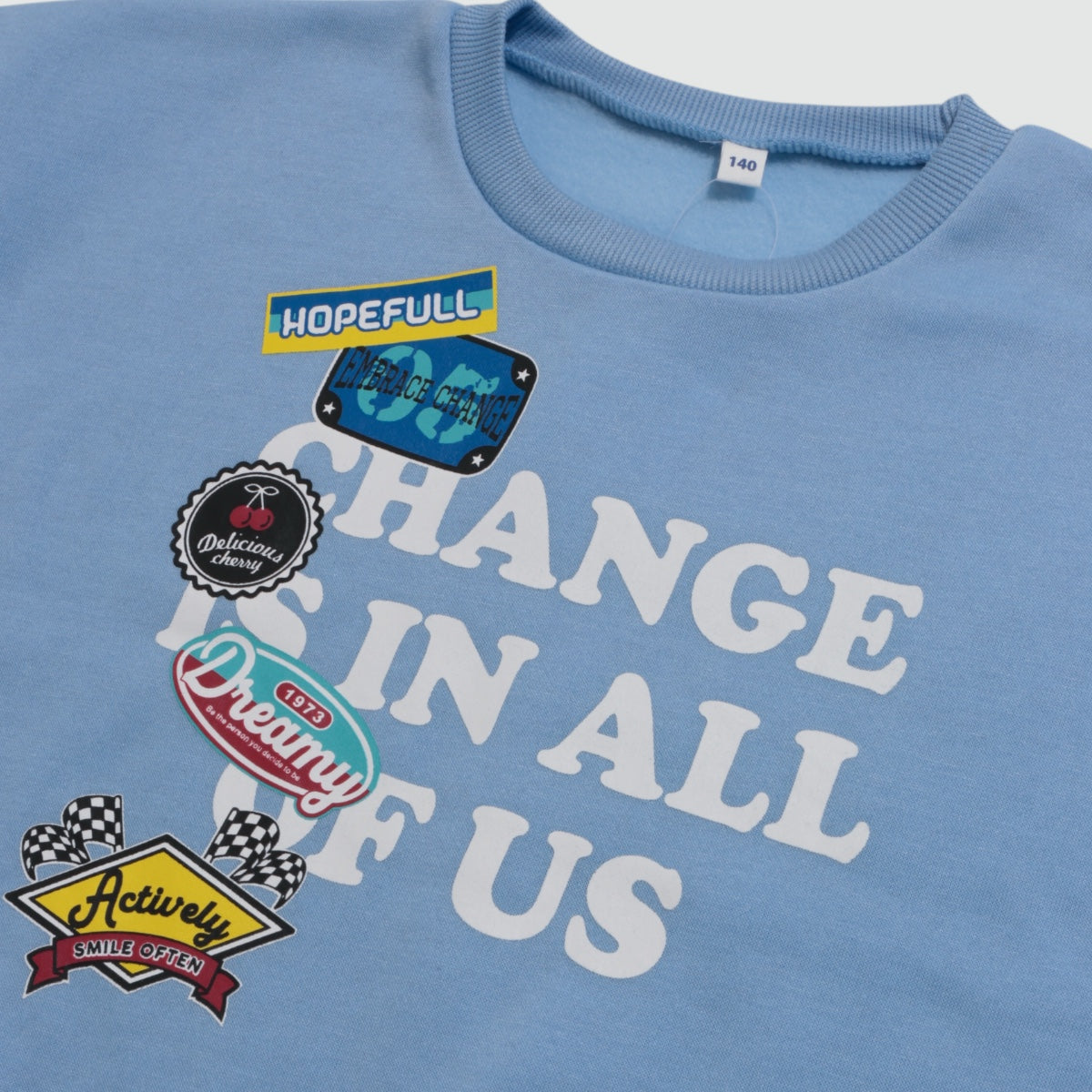 プリント 裏起毛トレーナー