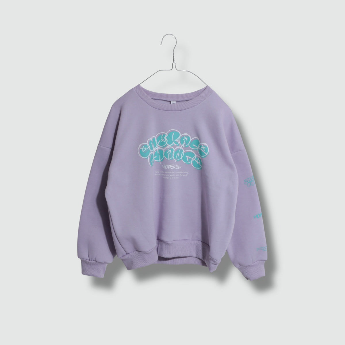 プリント 裏起毛トレーナー