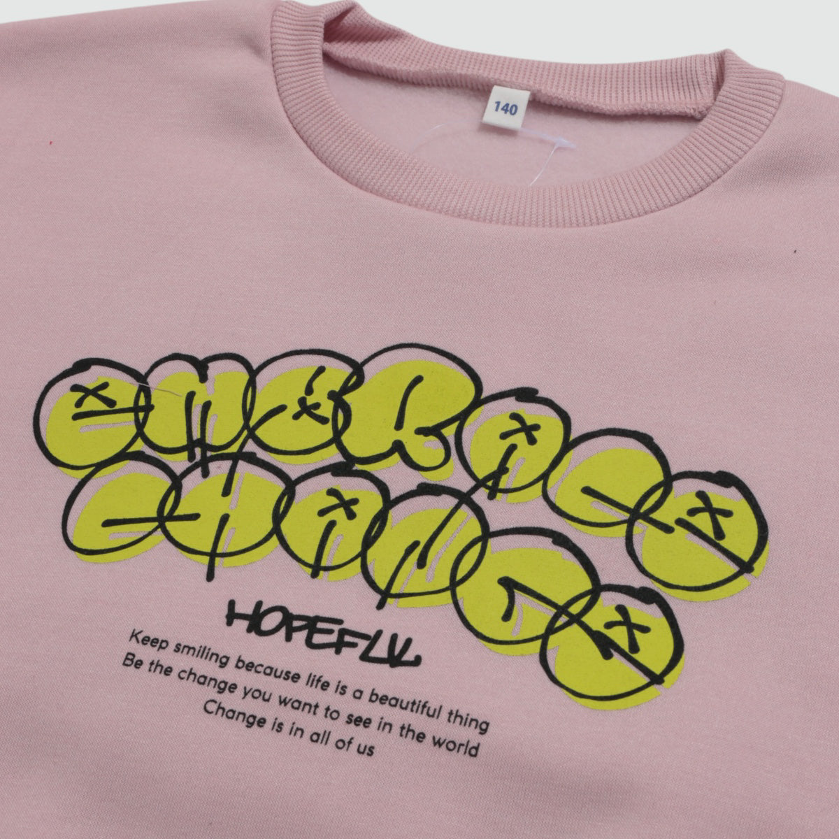 プリント 裏起毛トレーナー